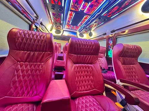 Ultra Luxury Tempo Traveller rental service in kerala kochi