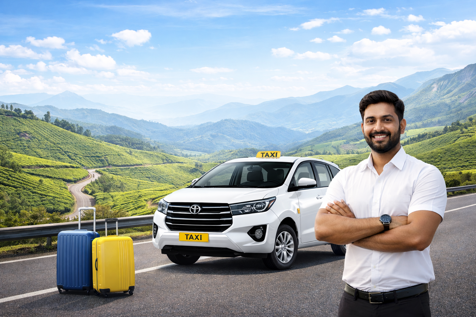 Outstation taxi from Kochi to Munnar