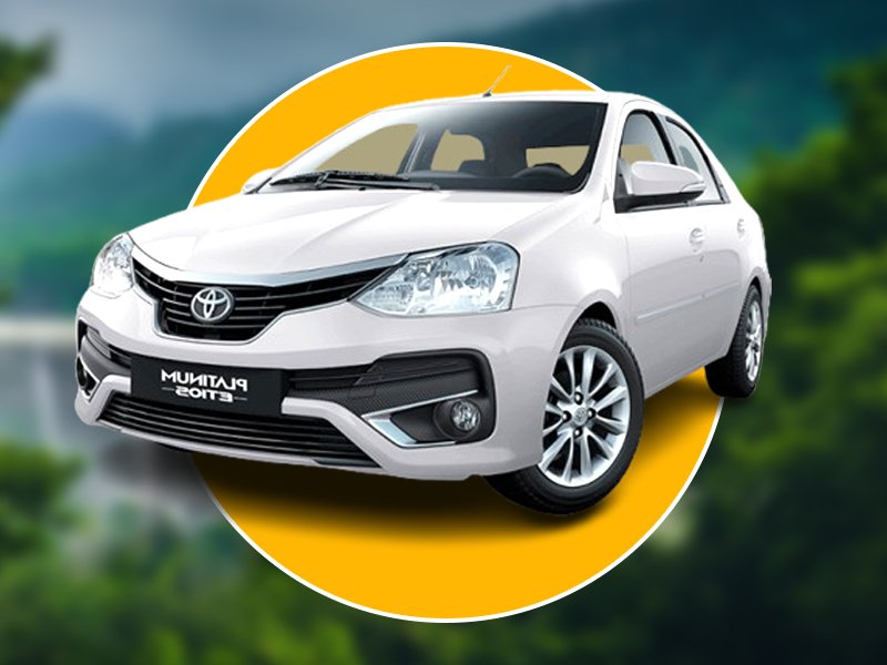 Sedan taxi rental in Kochi with Dzire and Etios cars